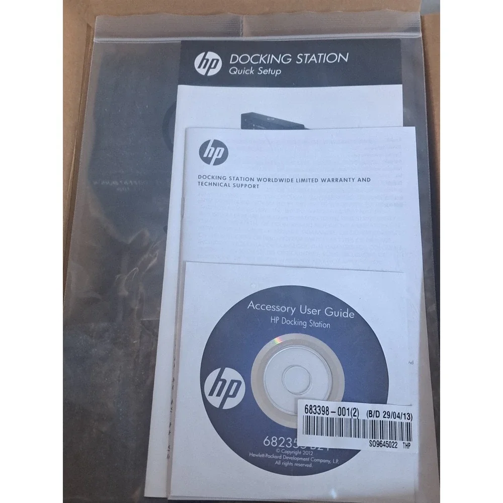 HP Docking Station A7E32AA#ABA w/ Power Adapter New Open Box
